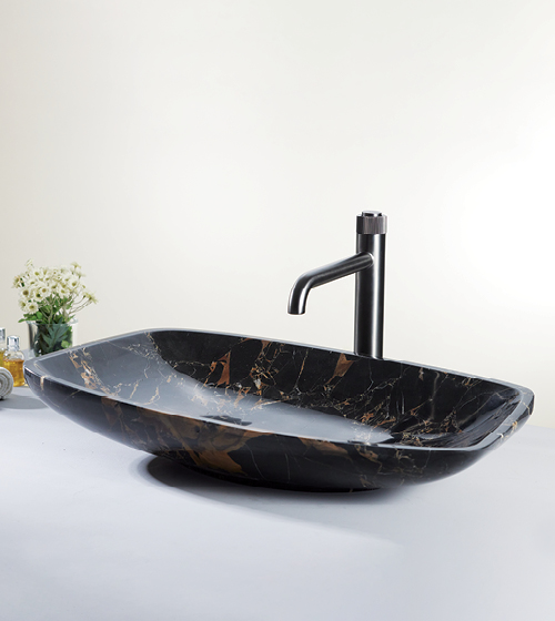 Stella Portoro - Portoro Gold Marble Basin  – Aquant India